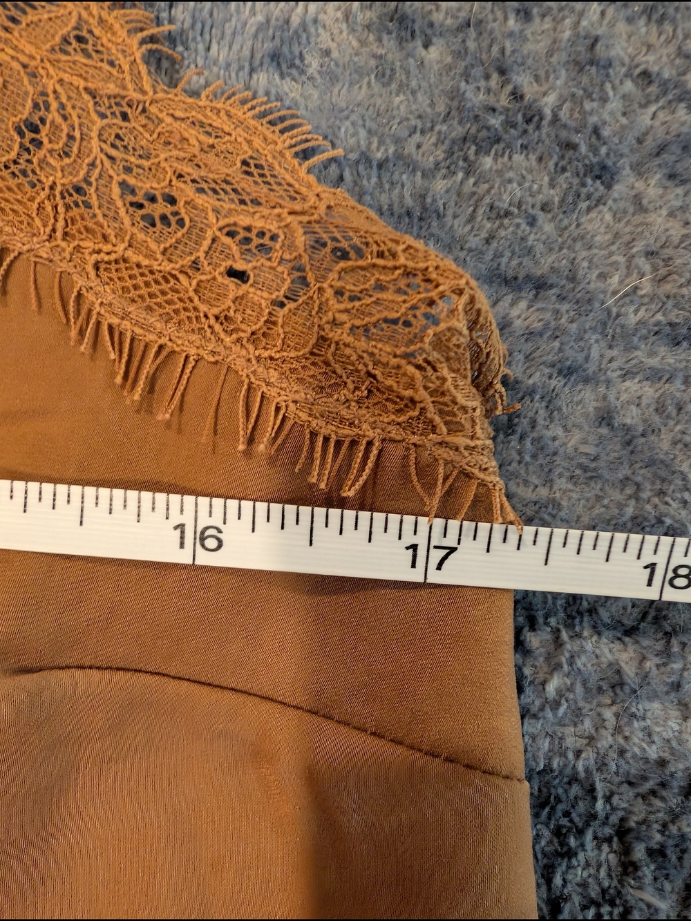 NWT Banana Republic Brown Lace-Trim Silk Cami - Picture 5 of 7